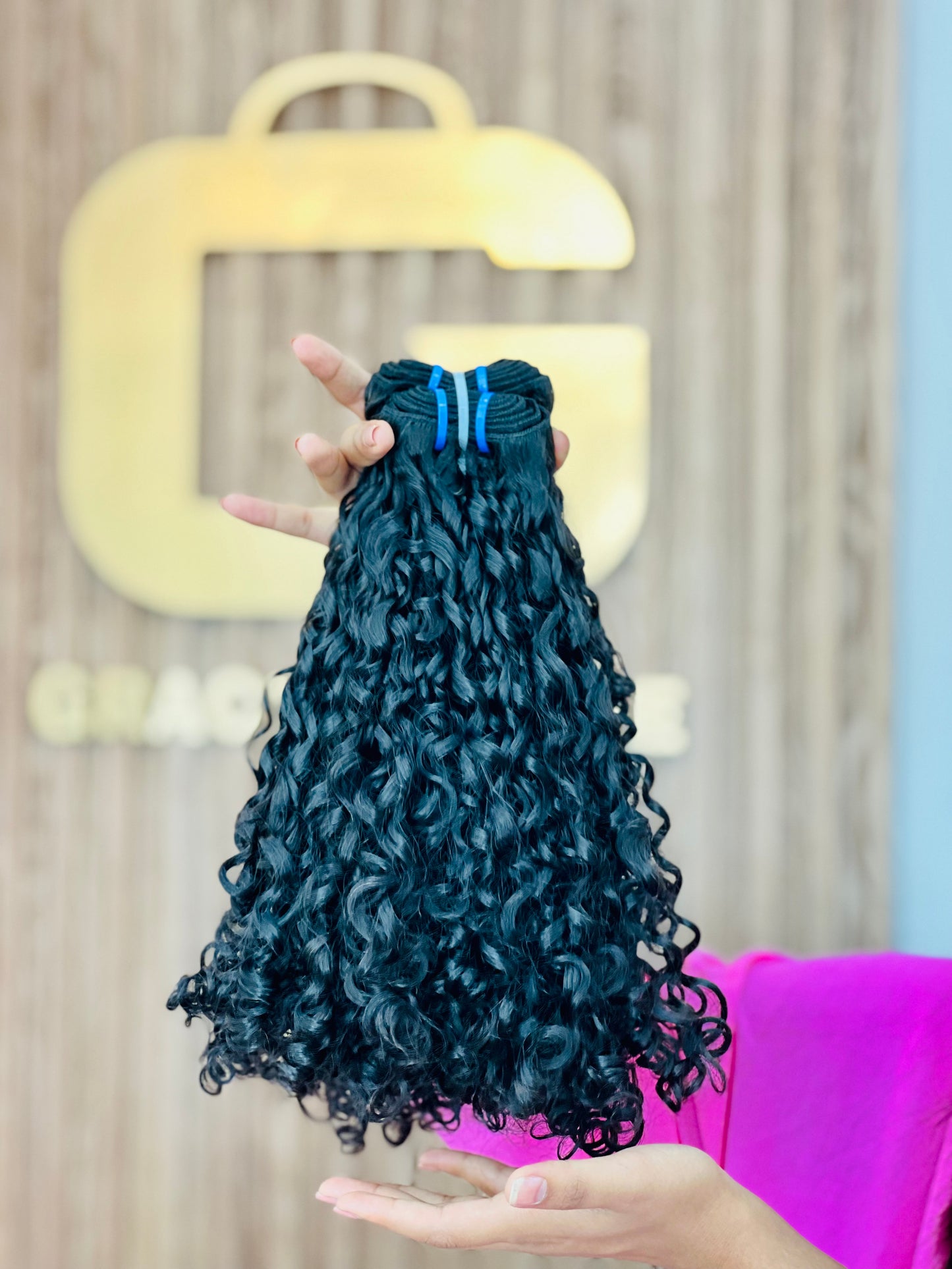 Pixy Curl Human Hair.                        (by piece)